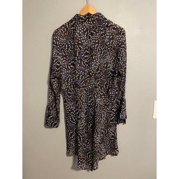 Bitte Kai Rand Womens Tunic Dress EU 38 US 8 Abstract Viscose Sheer Babydoll - Picture 5 of 10